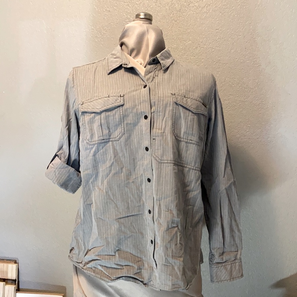 5.11 Tactical Long Sleeve Grey Button Shirt
